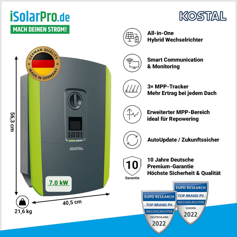 7.0 kW Kostal Plenticore plus 7 G2 Hochvolt Premium-Wechselrichter