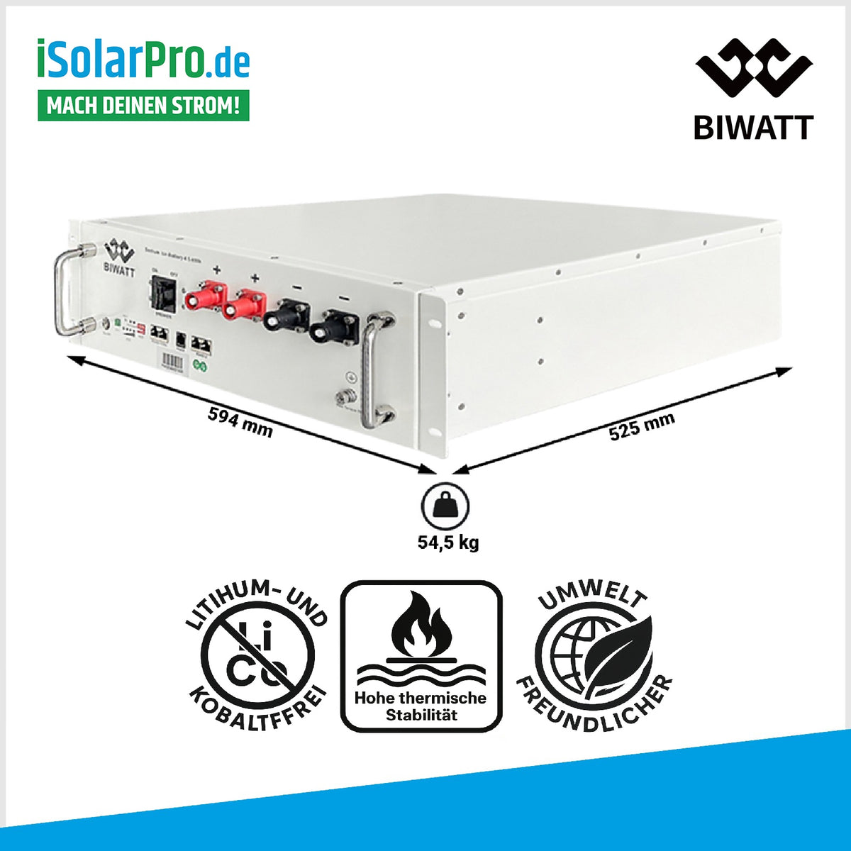 4.5 kWh BIWATT R2 Natrium-Ionen Batteriemodul