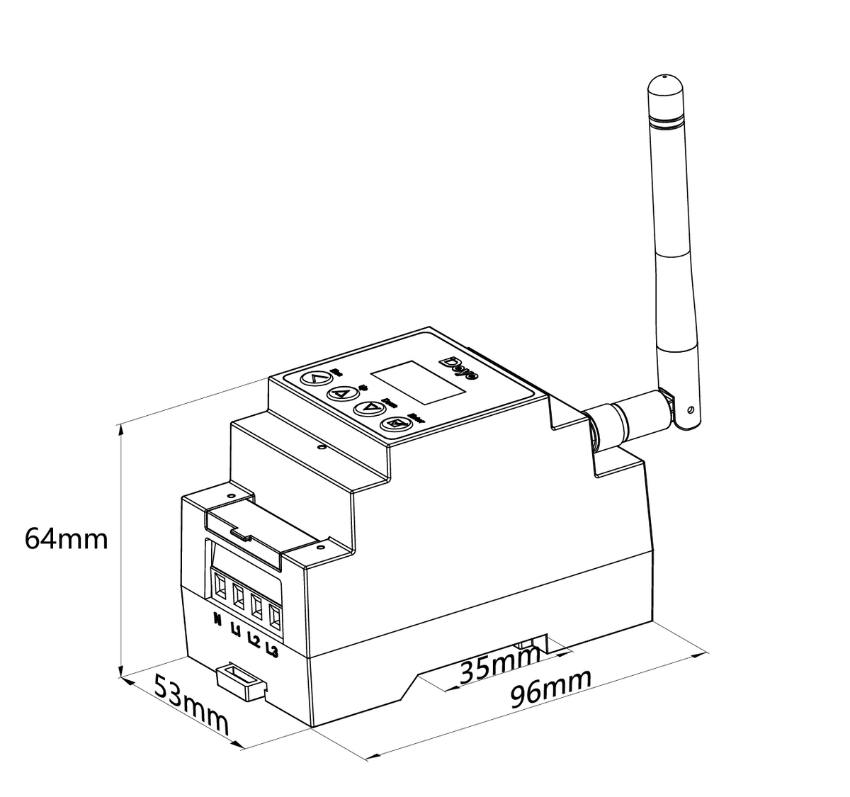 Deye SMARTMETER SUN-SMART-CT01 mit LoRa Kommunikation
