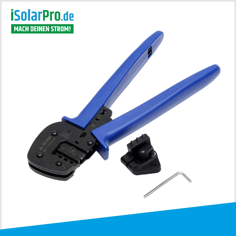 Crimpzange fĂŒr Solarkabel 2,5 / 4,0 / 6,0mmÂČ MC4 Stecker Solar PV Crimpzange