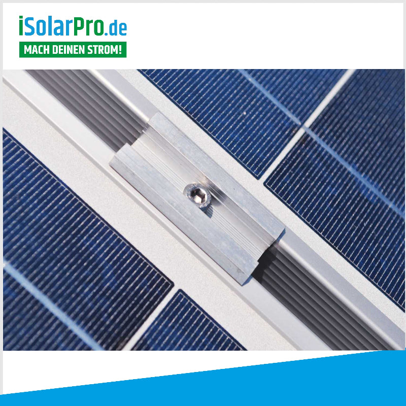 30/35/mm Mittelklemmen ALU für Solarmodule, Photovoltaik PV Montage