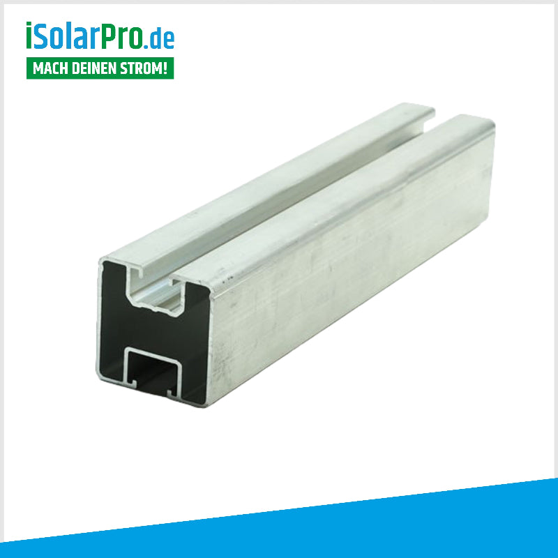 2,40m Montageprofil Aluminium blank 40x40 mm