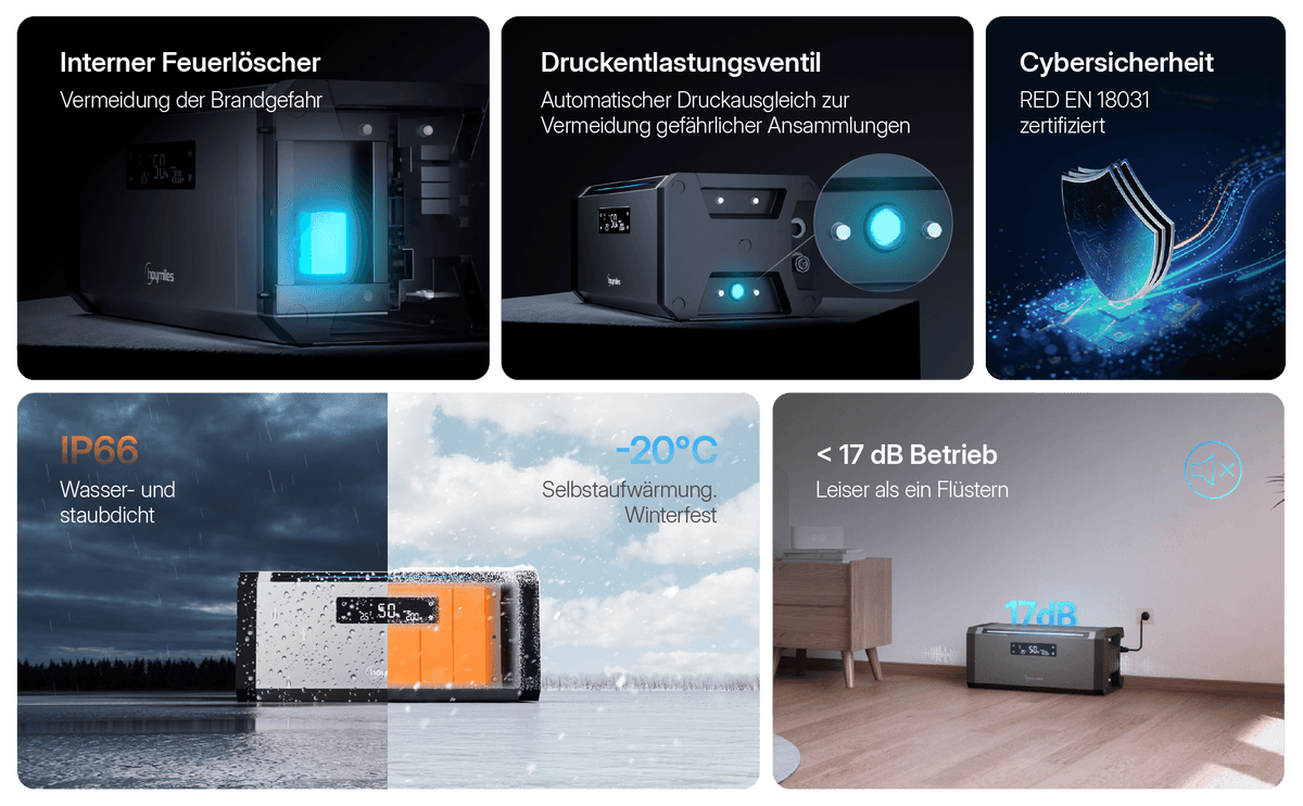 1,92 kWh Hoymiles HiBattery 1920 AC – Balkonbatterie 1,92 kWh HB-1920-AC-SV Speicher