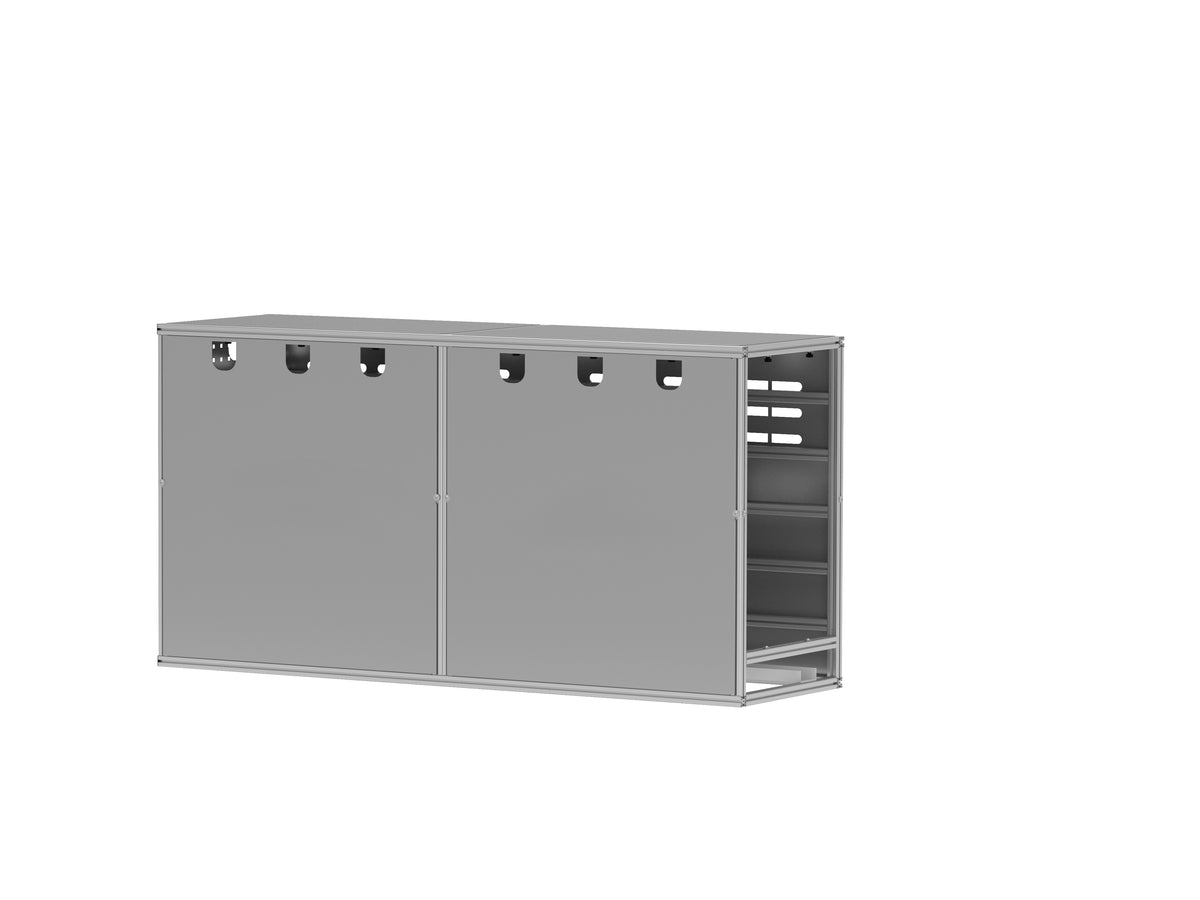 HUXPOWER® Erweiterung I Aluminium Schutzsystem für Wechselrichter I Wechselrichterunterstand L