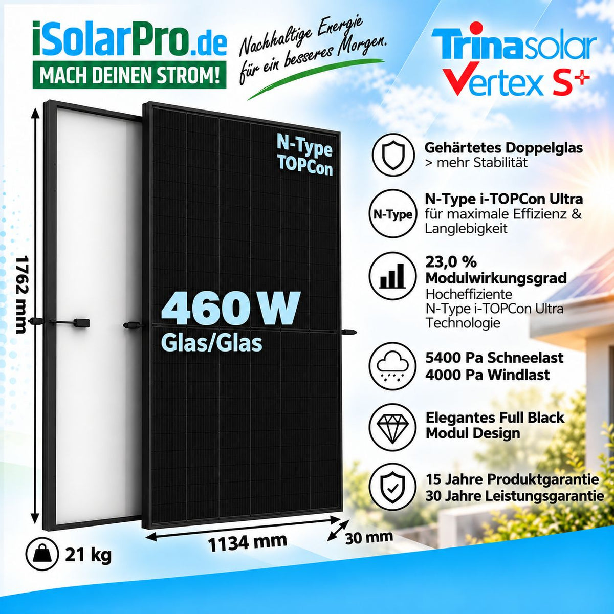 Trina Solar Vertex S+ TSM-NEG9R.25 · N-Type i-TOPCon Ultra · Full Black