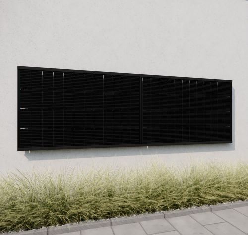 WandPV Wattstone Premium horizontal verdecktes Montagesystem Komplettset für 2 PV-Module