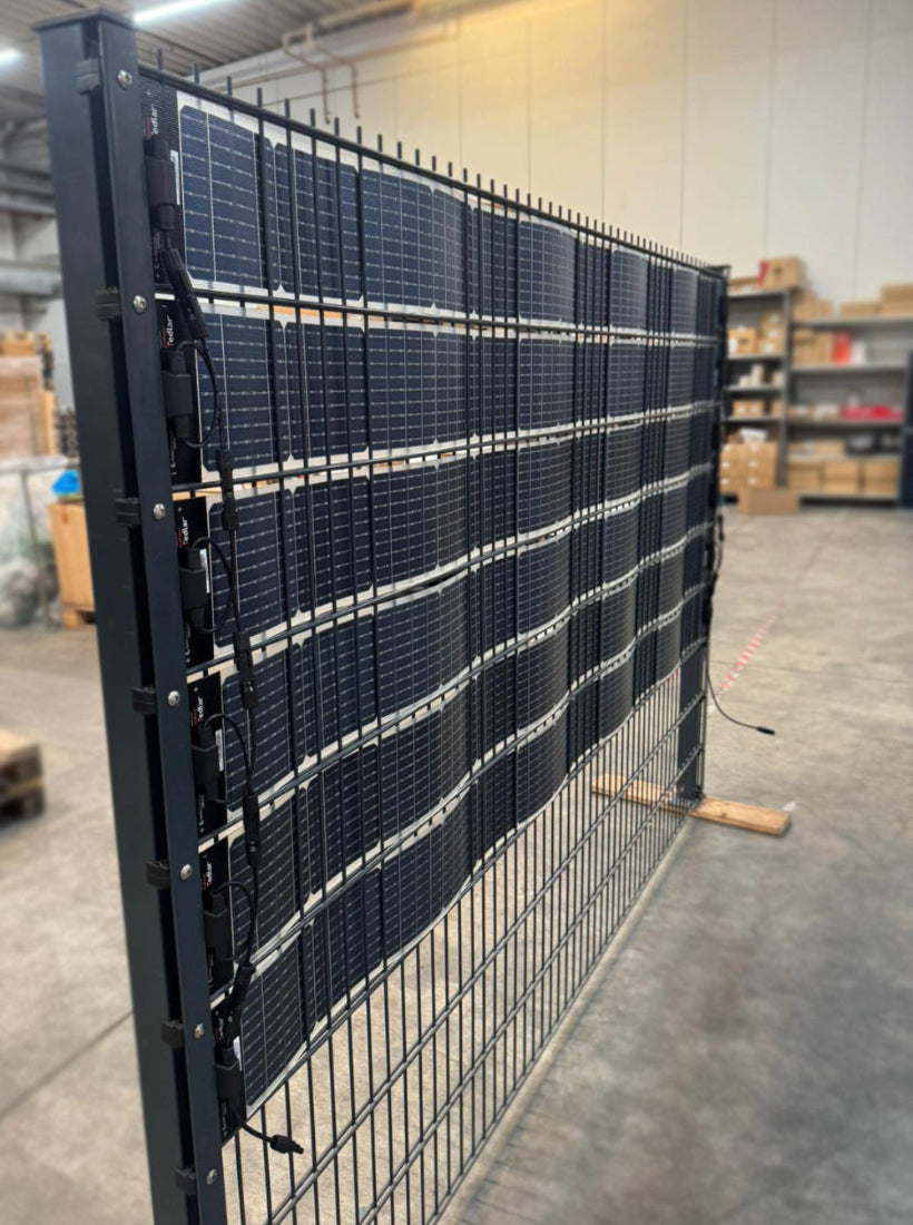 6 Streifen SUNBOOSTER VERTICAL bifaziales, flexibles PV-Modul für Solar-Zaun