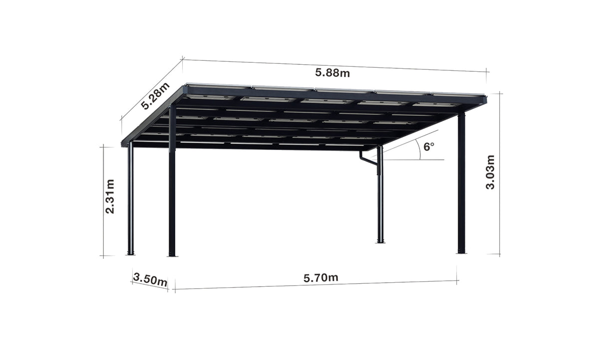 HUX-POWER Solar-Carport 