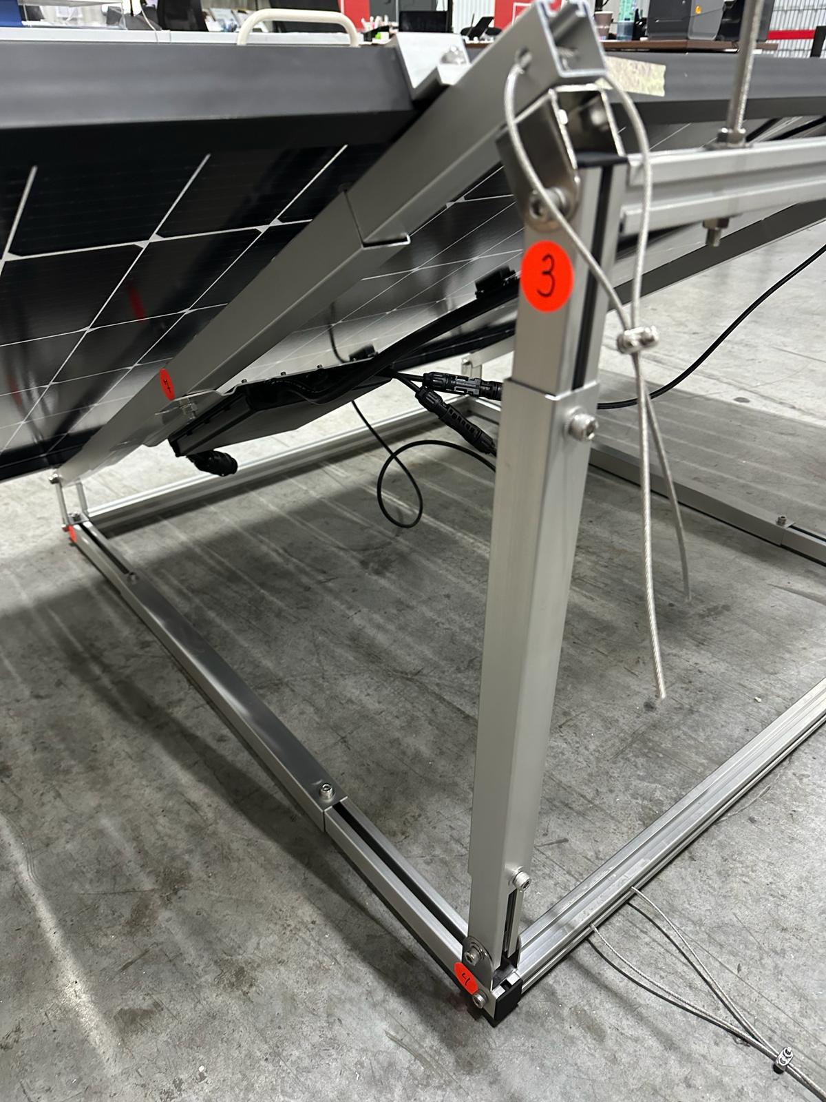 HUX-POWER 2.0 Balkonkraftwerk universal Solarmodul-Halterung für Balkon-Wand-Flachdach