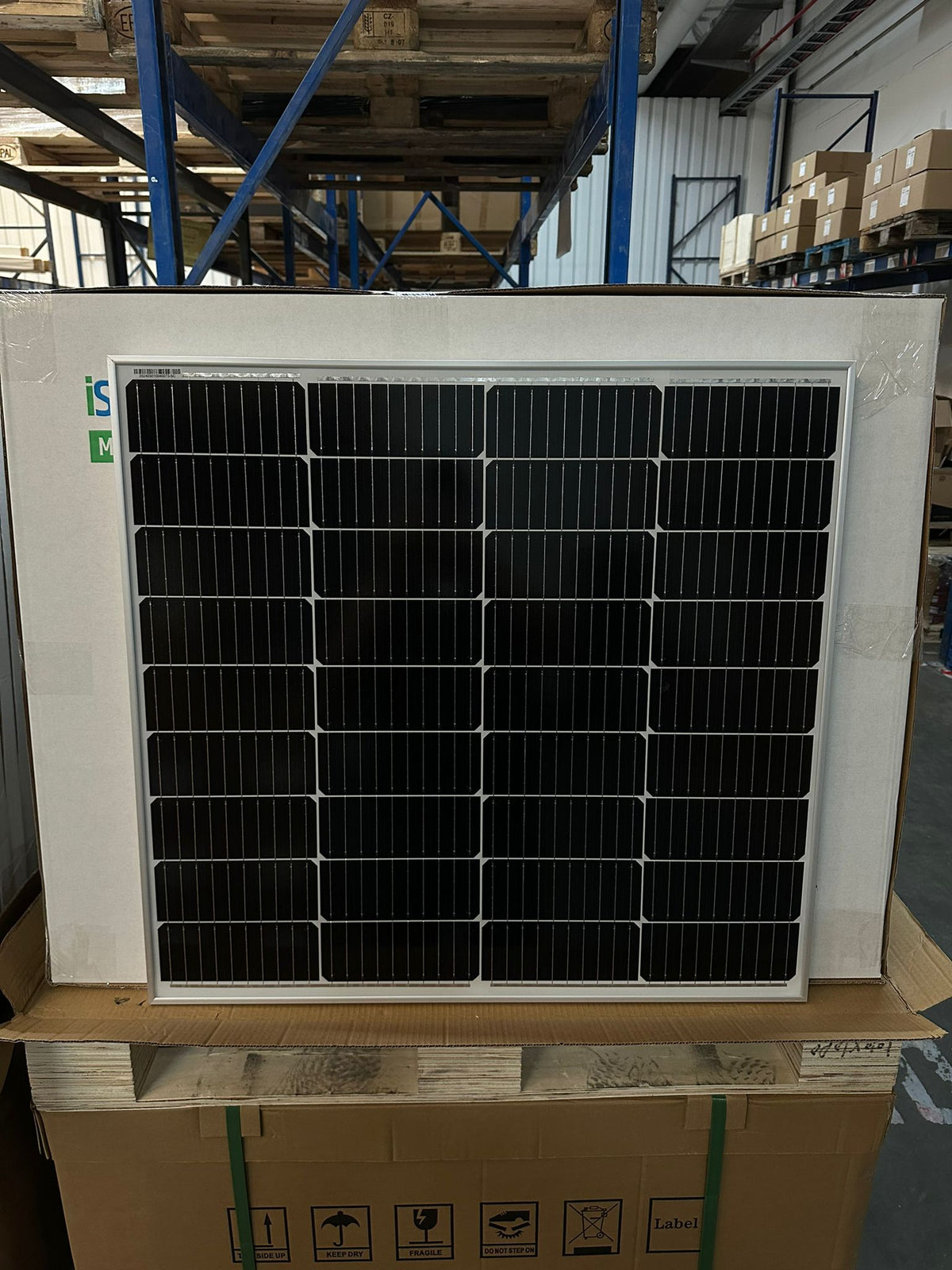 100W ISOLARPRO Monokristallin 100Watt Solarmodul Solarpanel 720x765x30mm 10A