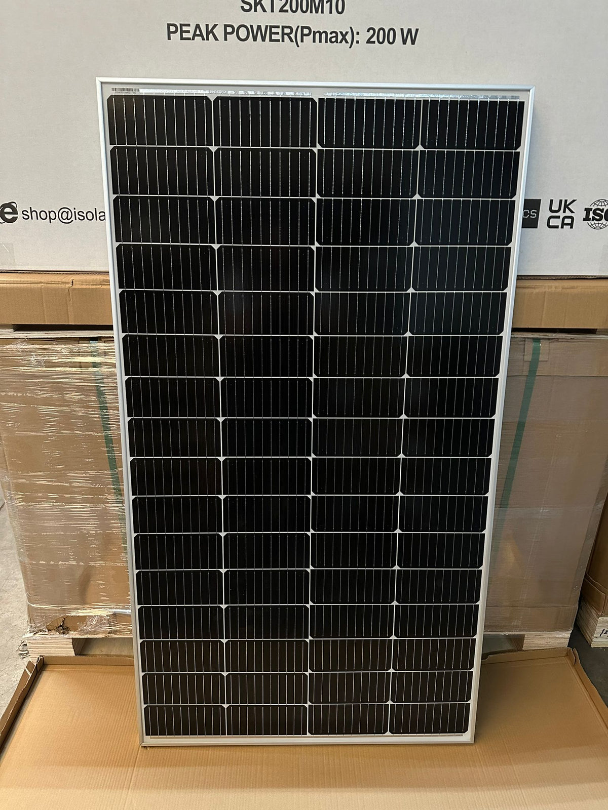 200W ISOLARPRO Monokristallin 200Watt Solarmodul Solarpanel 1375x765x30mm 20A