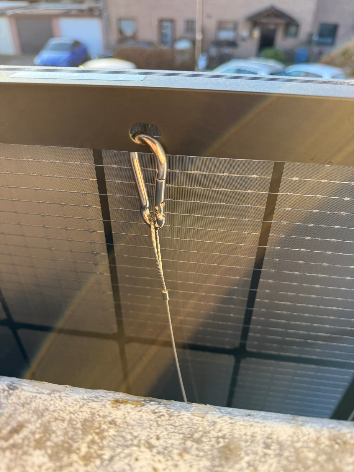 Wattstone Balkonhalterung für Betonbalkone mit Mauerstärken 10 bis 18cm für 1 Modul inklusive Absturzsicherung