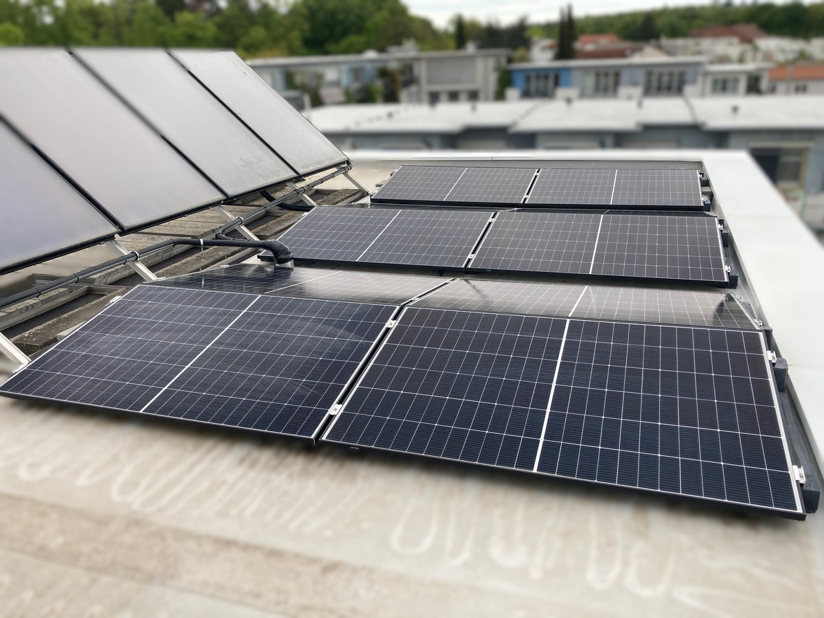 HUX-POWER® 10° PV-Aufständerung für 4-PV Module im Ost-West Aufbau