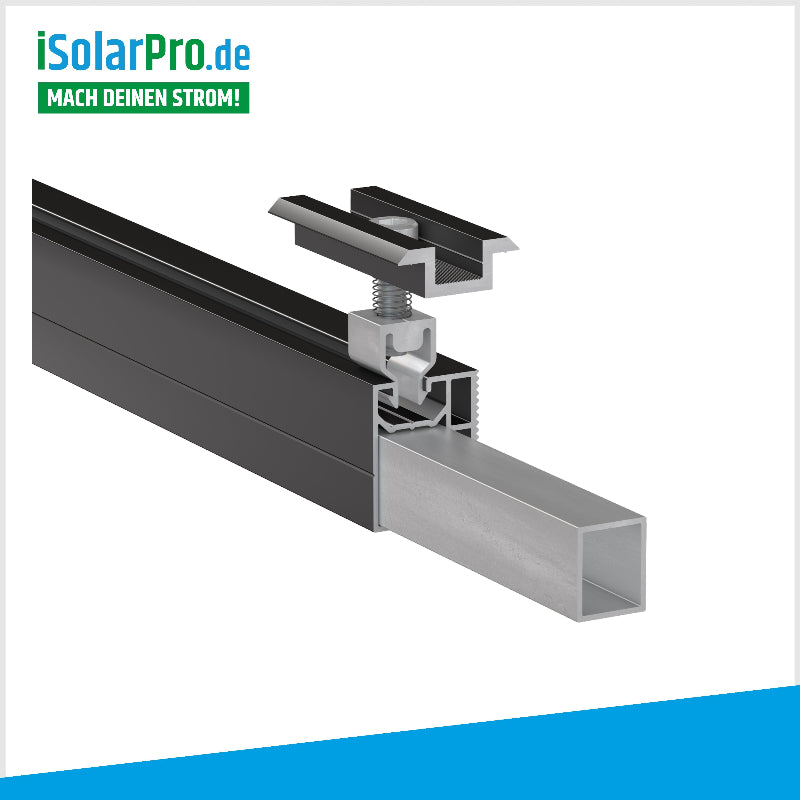 2.4m ISOLARPRO PREMIUM Solarmontageprofil Aluminium schwarz 32x40mm
3.6m ISOLARPRO PREMIUM Solarmontageprofil Aluminium schwarz 32x40mm