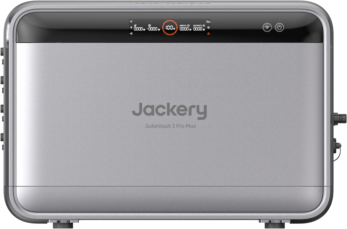 2,5kW / 2,52kWh · Jackery SolarVault 3 Pro Max · Balkonkraftwerk Solar-Speicher mit integriertem Mikro-Wechselrichter · 4000W PV Eingang - 4 MPPT · Batterie Portable Power Station