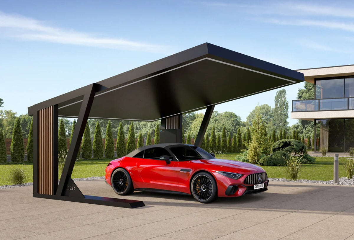 5.4kW XL SOLAR-Carport, 5340*2873*5132 mm für 2 PKW
6.75kW XXL SOLAR-Carport, 5340*2873*6291 mm für 2 PKW