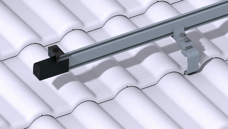 2,5m SUNKON Montageprofil Aluminium Montageschiene für Solaranlage