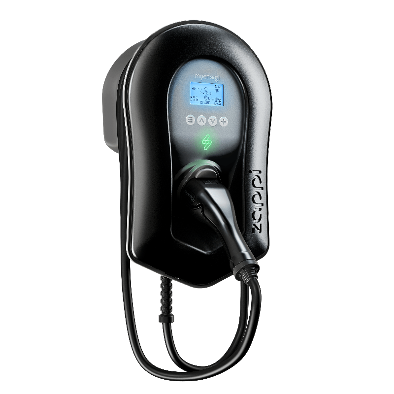 Myenergi ZAPPI-2H22TB-T Schwarz Wallbox 11/22 kW (3-phasig), WLAN, Festes 6,5m Ladekabel, mit integriertem Hub