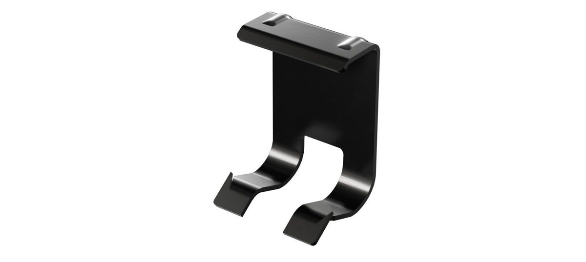 ZIWI Solar Clip F Schwarz aus rostfreiem Edelstahl für fallende Solar-Taubenabwehrspikes